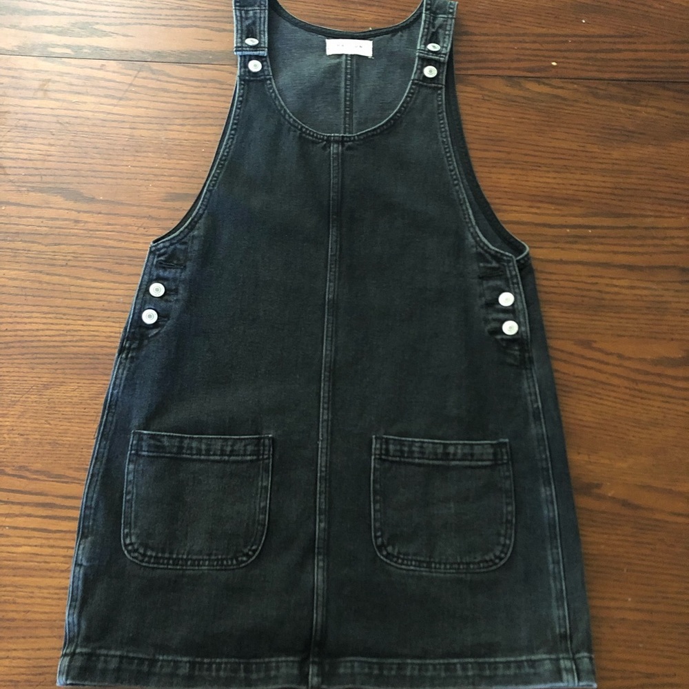 *Reserved* PacSun Black Jean Overall Dress